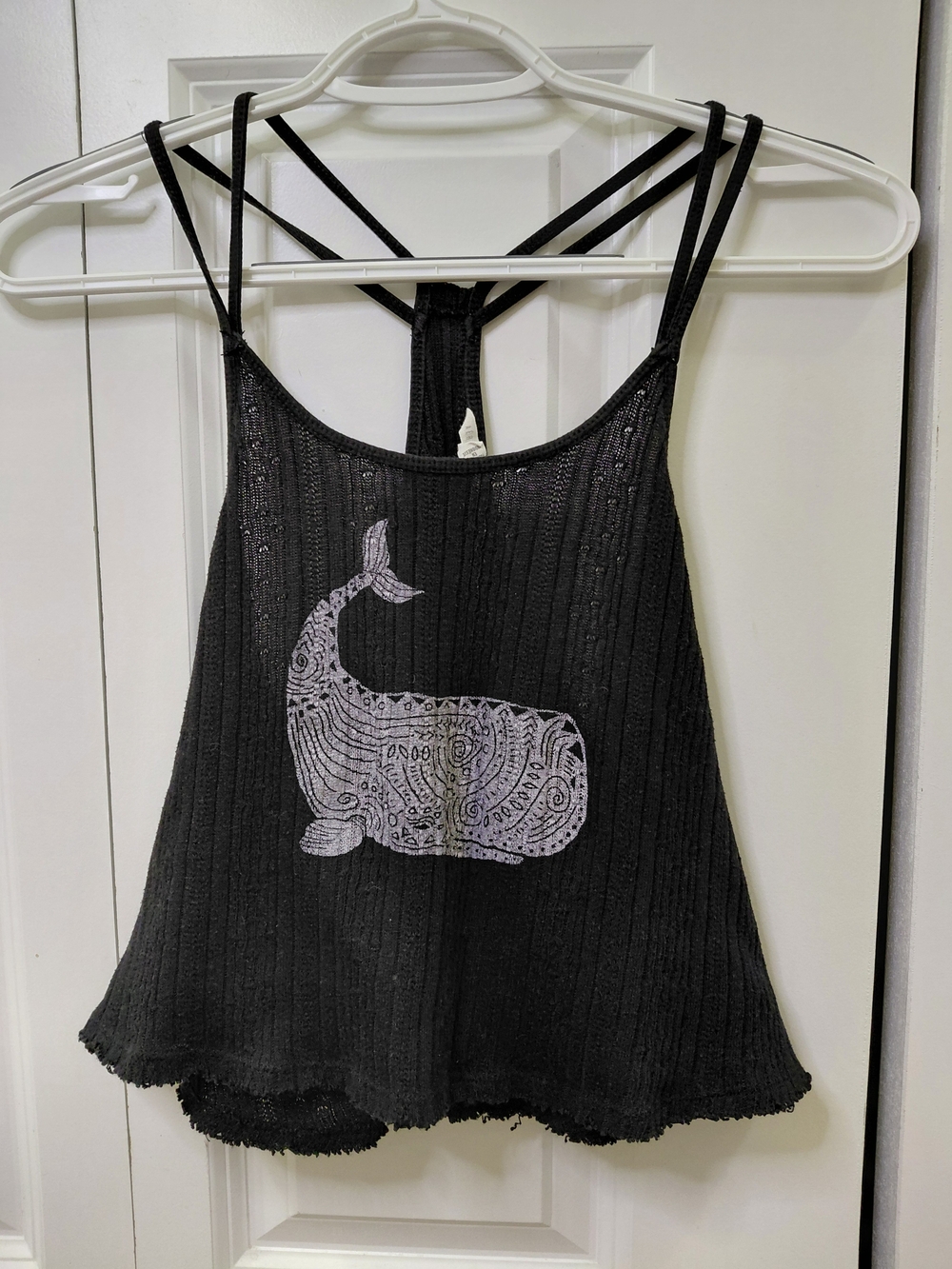 Aeropostale Black Tank with White Whale Graphic